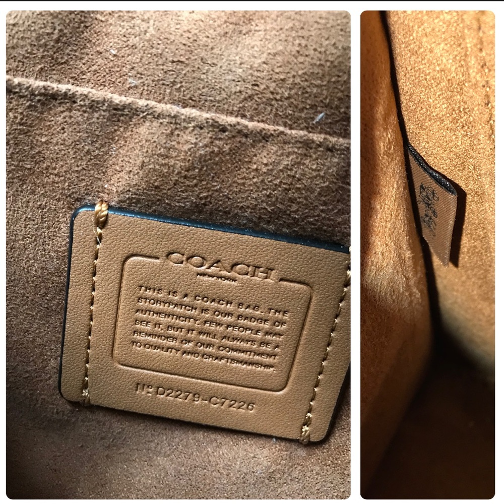 Coach Pepper Satchel Crossbody Purse, Signature Canvas / Leather, C7226 - Picture 4 of 16